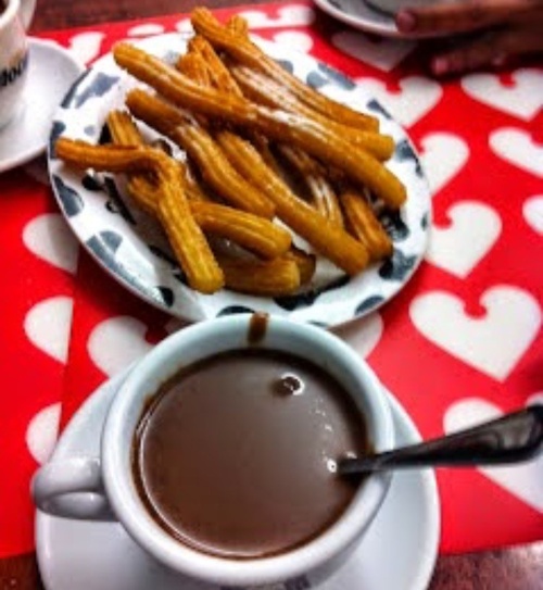 Chocolate con churros en san fermin